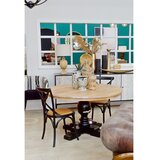 Premier Housewares Crna blagovaonska stolica od punog hrasta Lyon – | shoptok.hr