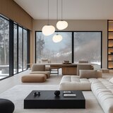 Candellux Lighting Crno-bijela viseća svjetiljka ø 30 cm Stones – | shoptok.hr