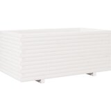 Maison Chic Vrtno cvetlično korito - Cvetlični Lonec belo 110x60x49,5 cm trdna borovina, (21788713) Cene