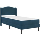  Krevetna konstrukcija s uzglavljem Plava 90 x 190 cm Baršun | shoptok.hr