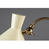 Dutchbone Kremno bela/v zlati barvi namizna svetilka s kovinskim senčilom (višina 45 cm) Gaia – | Shoptok.si