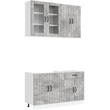  Kuhinjska jedinica LUCCA 4 pcs Betonska siva Konstruirano drvo | Eponuda.ba