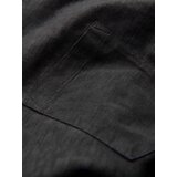 Ombre Men's brindle V-neck t-shirt with pocket - black | Shoptok.si