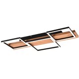  Črna/v naravni barvi LED zatemnitvena stropna svetilka 34x65 cm Harper | Shoptok.si