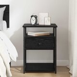  Noćni ormar Crni hrast 40 x 42 x 55 cm Konstruirano drvo | Eponuda.com
