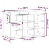 vidaXL Lavica za čevlje Artisan Oak 82x32x50 cm inženirski les | Shoptok.si