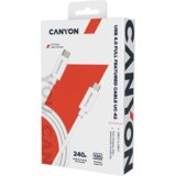 Canyon cable UC-42 USB-C to USB-C 240W 20Gbps 4k 2m White | Eponuda.ba