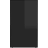 TV ormarić visoki sjaj crni 149 x 30 x 52 cm od iverice | shoptok.hr