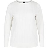 Zizzi Pulover 'JOLIE' off-bela | Shoptok.si