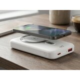 Ltc LXTM6019B magnetski power bank 10000 mAh, bežično punjenje 15 W, PD 20 W, bijeli | shoptok.hr