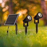  Komplet 2x solarnih LED lampi za spoljašnju upotrebu 2xLED/1,2W/3,7V IP65 3000K 4000 mAh | Eponuda.com
