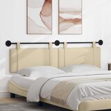  Držeće uzglavlje Zidne Jednobojno Krema 170 x 55 x 5 cm tkanina - Krema 160 cm bez LED svjetla | shoptok.hr