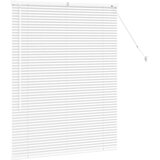 vidaXL Okenska roleta z zavesami Drugo Bela 105 x 130 cm Aluminij | Shoptok.si