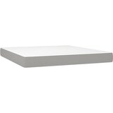  box spring s madracem LED svjetlosivi 160x200 cm tkanina | shoptok.hr