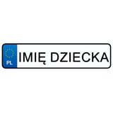  Registarske PL pločice naljepnica s imenom vašeg djeteta Cijene