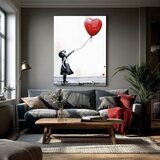  Slika HEART BALLOON GIRL | Italijansko platno | Shoptok.si