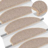 vidaXL Samoljepljivi otirači za stepenice 30 kom 65x21x4 cm svjetlobež | shoptok.hr