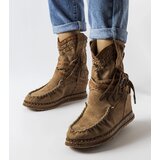 Gemre Dark brown wedge ankle boots Beausoleil Cijene