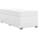  s oprugama i madracem bijeli 100x200 cm od umjetne kože | shoptok.hr