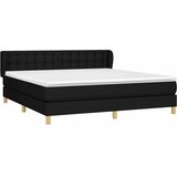  Krevet s oprugama i madracem crni 160x200 cm od tkanine | shoptok.hr