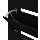 Ormarić Omarica za čevlje črna 63x24x103 cm inženirski les, (20809470) | Shoptok.si