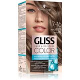 Schwarzkopf Gliss Color trajna boja za kosu nijansa 7-16 Cool Ash Blonde 1 kom | shoptok.hr