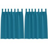  Zavjese za blackout s prstenovima 2 pcs Tirkizna 140 x 140 cm | Eponuda.ba