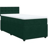 Box spring krevet s madracem tamnozeleni 80 x 200 cm baršunasti | shoptok.hr