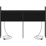 vidaXL skladišno uzglavlje crni hrast 160 cm konstruirano drvo | shoptok.hr
