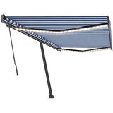  Tenda na ručno uvlačenje LED 500 x 350 cm plavo-bijela | shoptok.hr