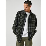 Koton Plaid Lumberjack Shirt Jacket Classic Collar