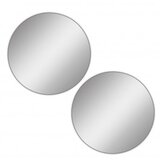 Hanah home ogledalo round double diameter: 40 cm silver