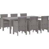  Vrtni set za objed 7 pcs Svjetlosiva Polipropilen | Eponuda.com