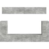  Set TV komoda Zidne 5 pcs Betonski sivi Konstruirano drvo | shoptok.hr