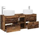  Set namještaja za kupaonicu 3 kom. Staro drvo Smeđa 49.5 x 44.5 x 66 cm | Shoptok.si