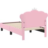  Okvir kreveta za malu djecu s naslonom Ružičasta 70 x 140 cm PU | shoptok.hr
