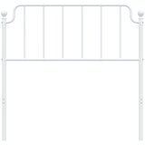  Metalno uzglavlje bijelo 100 cm | shoptok.hr