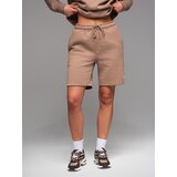 Ombre Unisex sweat shorts with drawstring waistband - brown | Shoptok.si