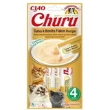 churu za mačke - tuna i pahuljice palamide 4x14g