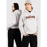 X Spitfire Big Head Outline Pulover s kapuco ash grey