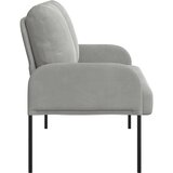  Sofe s jastukom 110cm Svijetlo siva Šperploča - Svjetlosiva 110 cm | shoptok.hr