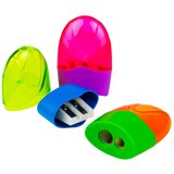  Oštrač | plastični | dvostruki nož | s posudom | 12 kom | shoptok.hr