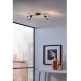 Eglo zapata 1 reflektor/2, led, g9, 2x3w, 2x360lm, crna/čelik/amber staklo | shoptok.hr
