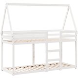 vidaXL Pograd s streho bel 75x190 cm trdna borovina, (21251240) | Shoptok.si