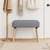  Klupa s utorima Svjetlosiva 60 x 40 x 45 cm Tkanina | Eponuda.com
