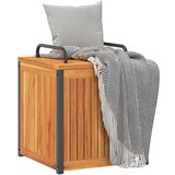  Zunanja škatla za blazine 45x45x45/53 cm akacijev les in jeklo, (21413627) | Shoptok.si