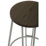 Premier Housewares Siv/v temni naravni barvi barsko stol iz masivnega bresta (višina sedeža 75 cm) District – | Shoptok.si