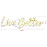 WALLXPERT dekorativna plastična led rasveta live better yellow | ePonuda.com