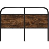  Zamjensko uzglavlje dimljena boja hrasta 120 cm čelik i konstruirano drvo | shoptok.hr