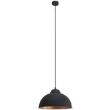 Viseča svetilka Eglo Truro (60 W, E27, višina: 110 cm, premer: 37 cm, črna/bakrena)